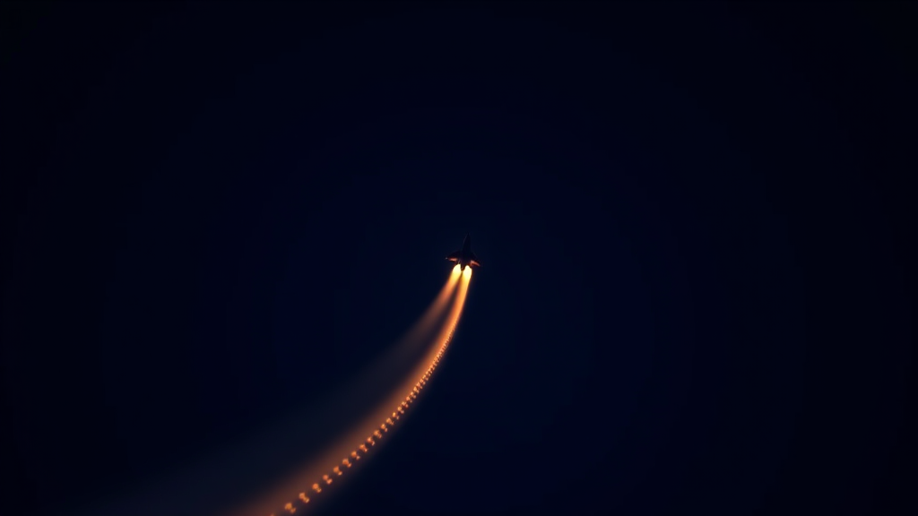 A plain magnifying-glass outline over a small app-icon shape, dark navy background