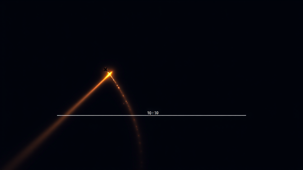 A plain horizontal limit-bar outline with a marker near the middle, dark navy background