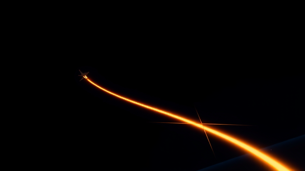 A plain balance-scale outline slightly tilted, no digits, dark navy background